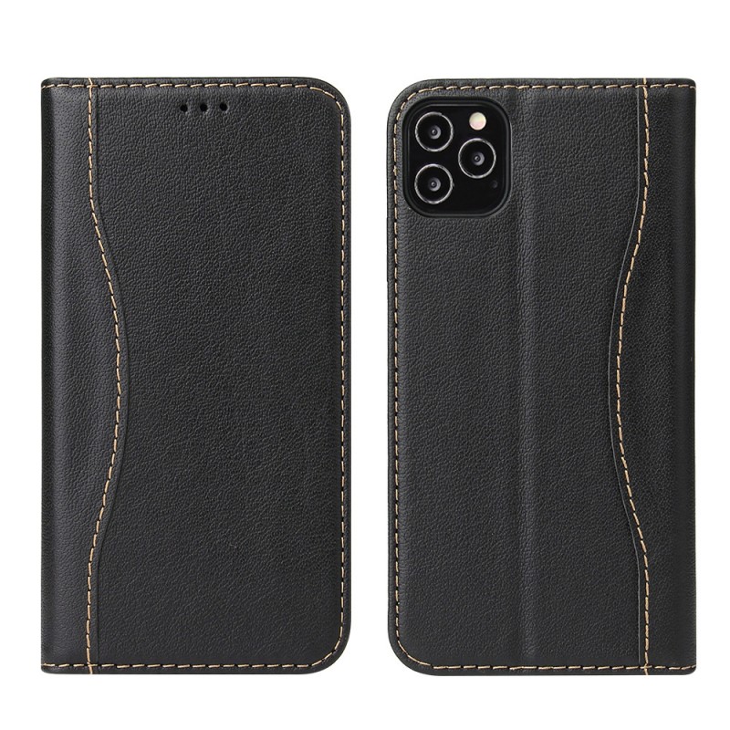 Genuine Leather Wallet-style Flip iPhone Case